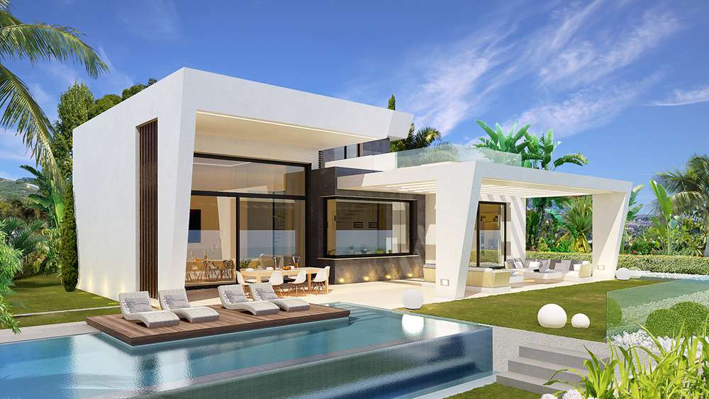 Contemporary Project , villa with 4 bedrooms El Limonar Malaga Sea View